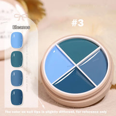 4 Colors Solid Nail Gel color3