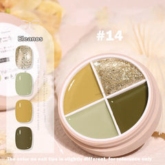 4 Colors Solid Nail Gel color14