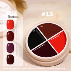 4 Colors Solid Nail Gel color13