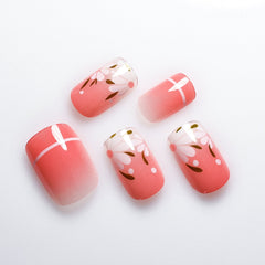 24pcs/set Press on False Nails L6570