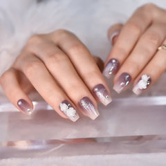 24pcs/set Press on False Nails L6605 EC-L6605