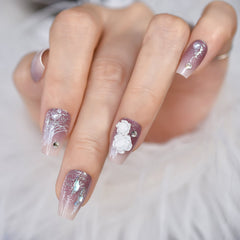 24pcs/set Press on False Nails L6605 EC-L6605