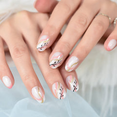 24pcs/Set Press On Nails L6616