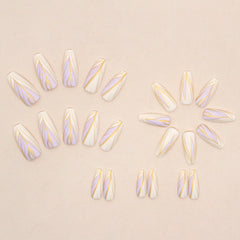 24pcs/Set Press On Nails W725