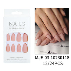 24pcs/Set Press On Nails MJE-431