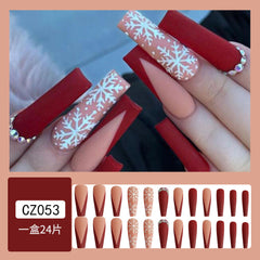 24pcs/Set Press On Nails CZ053