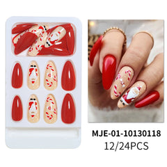 24pcs/Set Press On Nails JIA#409