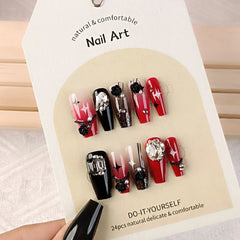 24pcs/Set Press On Nails CKCZ233-B5