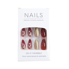 24pcs/Set Press On Nails JF0738