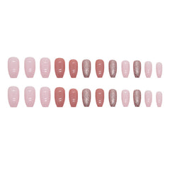 24pcs/Set Press On Nails W1297