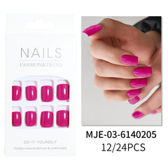 24pcs/set Press on nails l6226