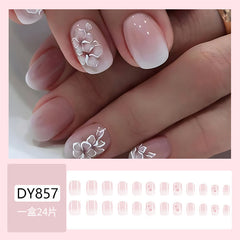24pcs/Set Press On Nails DY857
