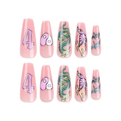 24pcs/Set Press On Nails JP2830