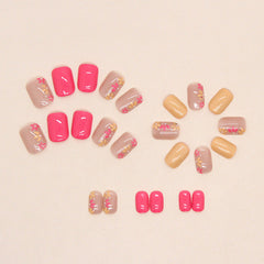 24pcs/Set Press On Nails W802