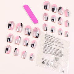 24pcs/Set Press On Nails BKS1842