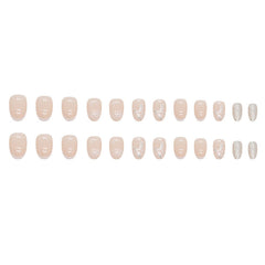24pcs/Set Press On Nails W1202