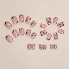 24pcs/Set Press On Nails W1410