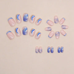 24pcs/Set Press On Nails W1266