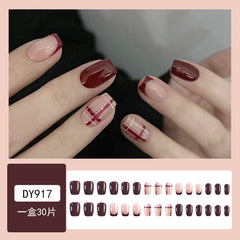 24pcs/Set Press On Nails DY917
