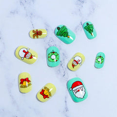 Mini Press On Nails For Kids 24 Pcs Christmas JIA-299