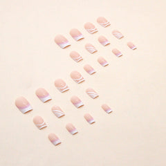 24pcs/Set Press On Nails W318
