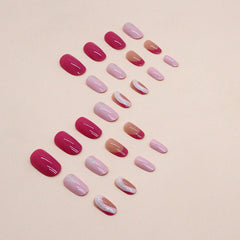 24pcs/Set Press On Nails W1119