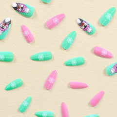 24pcs/Set Press On Nails SN180