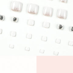 Press On Toe nails Set 24pcs/set JP2432