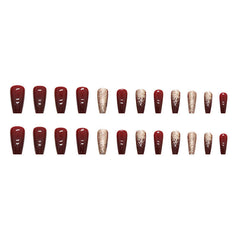 24pcs/Set Press On Nails W441
