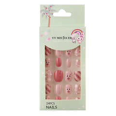 Mini Press On Nails For Kids 24 Pcs Christmas KPN6-008