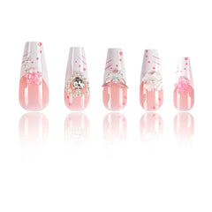 24pcs/Set Press On Nails CZ258-B7