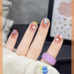 24pcs/Set Press On Nails J0104-3