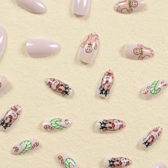 24pcs/Set Press On Nails SN173