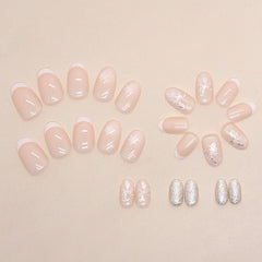 24pcs/Set Press On Nails W1202