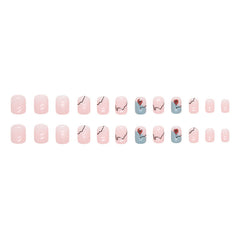 24pcs/Set Press On Nails W1010
