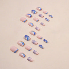 24pcs/Set Press On Nails W1266