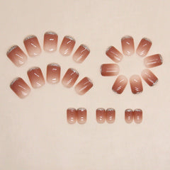 24pcs/Set Press On Nails R162