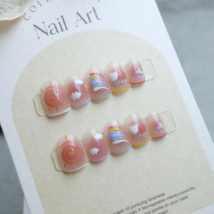 24pcs/Set Press On Nails J0104-3