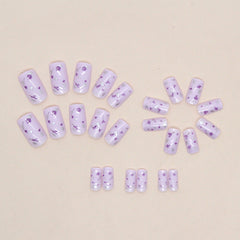 24pcs/Set Press On Nails W714