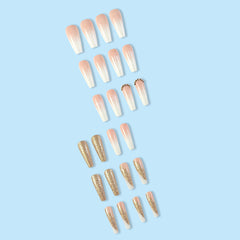 24pcs/Set Press On Nails CZ203-B7