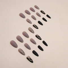 24pcs/Set Press On Nails W1470