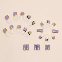 24pcs/Set Press On Nails W757