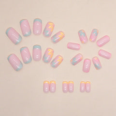 24pcs/Set Press On Nails W1358