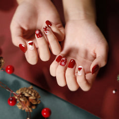 Christmas Press on Nails 24pcs/set JP1277