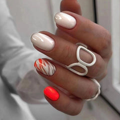 24pcs/Set Press On Nails W1280