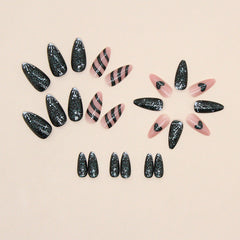 24pcs/Set Press On Nails W1038