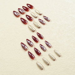 24pcs/Set Press On Nails JF0738