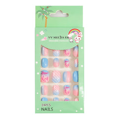 Mini Press On Nails For Kids 24 Pcs KPN1-47