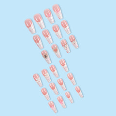 24pcs/Set Press On Nails CZ258-B7