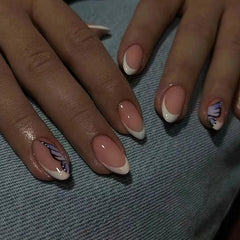 24pcs/Set Press On Nails W1070